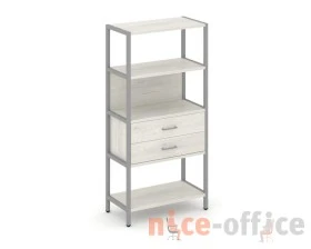 Односекционный стеллаж четырехярусный с ящиками 810х400х1613 Шелф Систем / Shelf System images