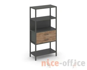 Односекционный стеллаж четырехярусный с ящиками 810х400х1613 Шелф Систем / Shelf System images