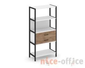 Односекционный стеллаж четырехярусный с ящиками 810х400х1613 Шелф Систем / Shelf System images