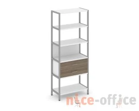 Односекционный стеллаж пятиярусный с ящиками 810х400х1980 Шелф Систем / Shelf System images