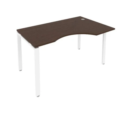 Стол криволинейный правый на П-образном м/к 140x90x75 Метал Систем / Metal System