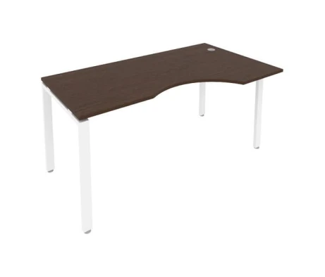 Стол криволинейный правый на П-образном м/к 160x90x75 Метал Систем / Metal System