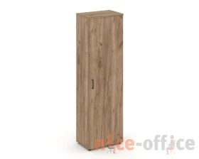 Гардероб узкий неглуб. с полкой и выдвижной штангой 600x400x1982 зад. стенка HDF Стайл Проджект / Style Project images