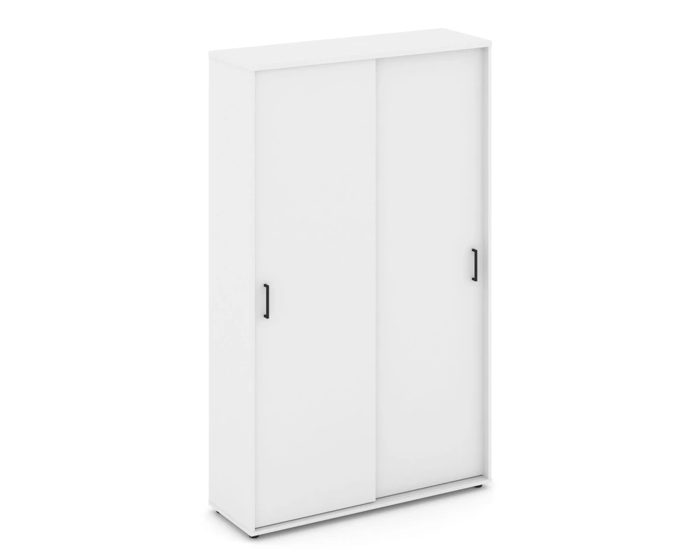 Шкаф-купе для одежды с полками и выдвижной штангой в каждой секции 1200x400x1982 зад. стенка HDF Стайл Проджект / Style Project