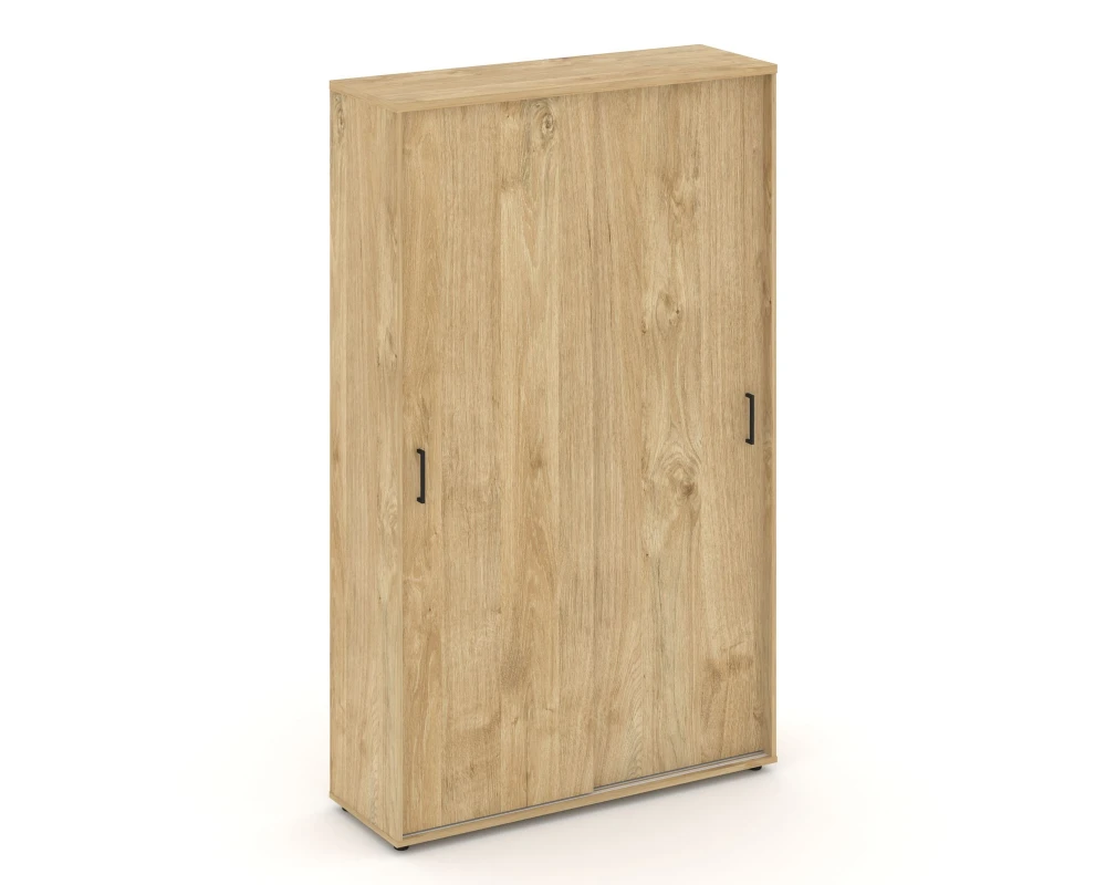 Шкаф-купе для одежды с полками и выдвижной штангой в каждой секции 1200x400x1982 зад. стенка HDF Стайл Проджект / Style Project