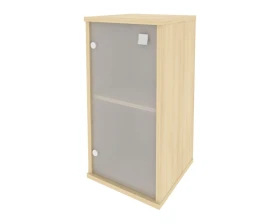 Шкаф низкий узкий 1 низкая дверь стекло левый 412x410x828 Стайл Систем / Style System images