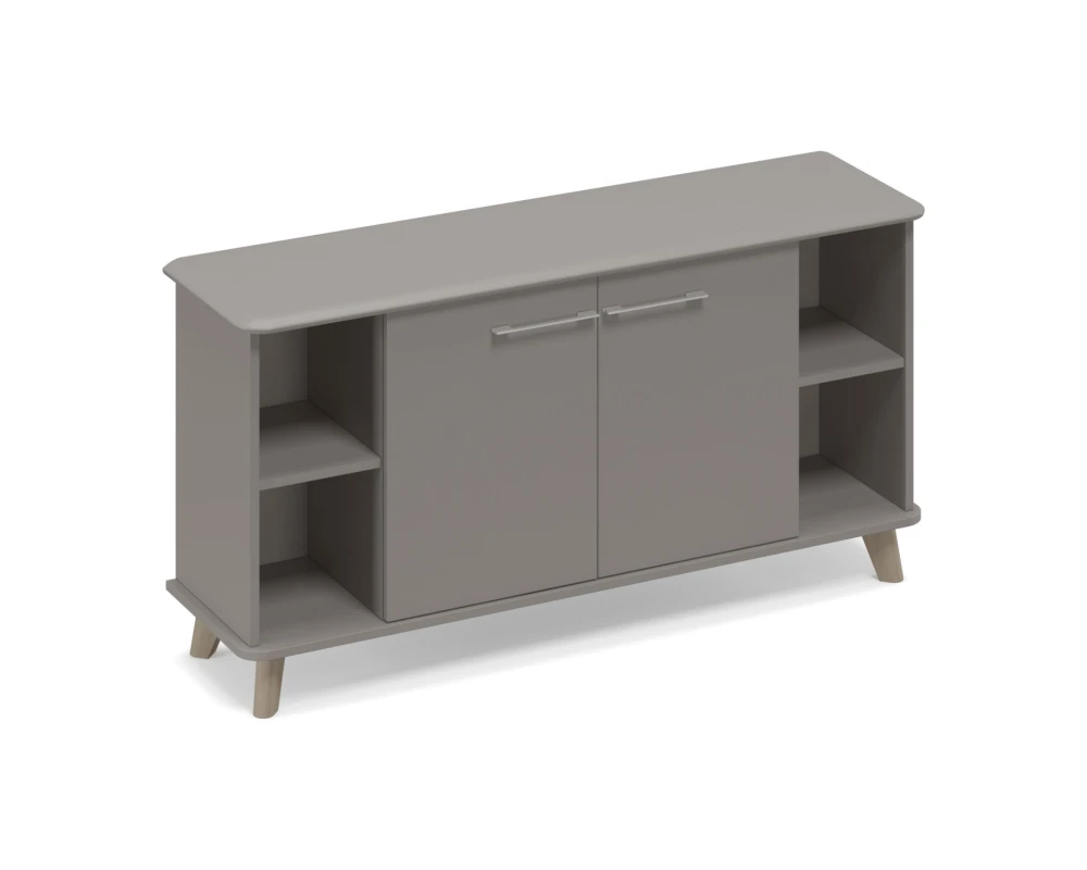 Шкаф низкий полузакрытый греденция 150x44x87,2 Time Metal
