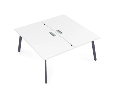 Стол системы Бенч, сдвоенный, на 2 рабочих места - конечный (1400x1635x750) АРРЕДО / ARREDO