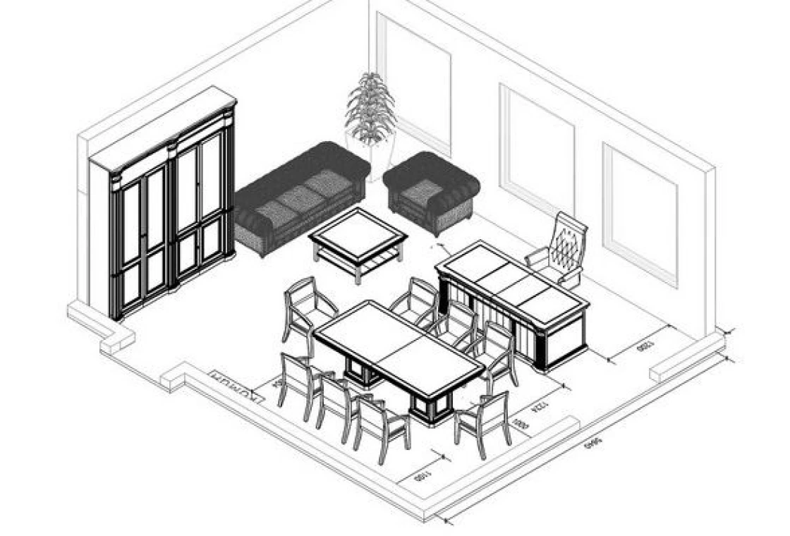 Дизайн-проект Monarch | Стоимость мебели 1 067 961 руб.
