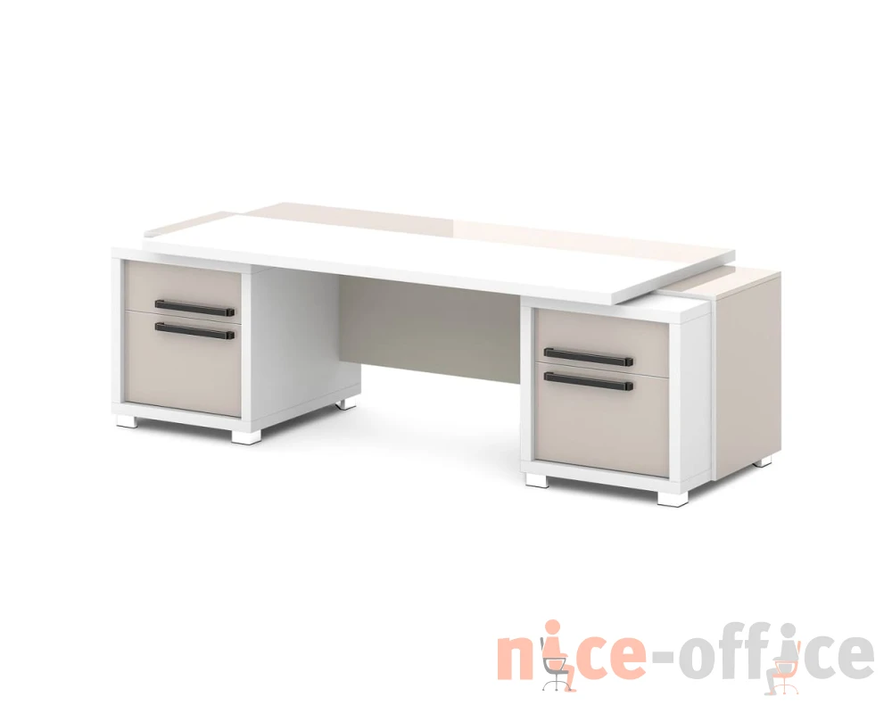 Стол с двумя тумбами 2470х1000х750 Грейс / Grace