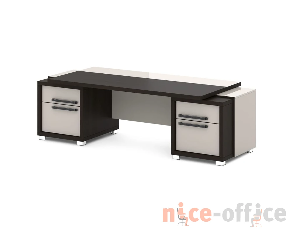 Стол с двумя тумбами 2470х1000х750 Грейс / Grace
