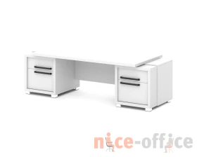 Стол с двумя тумбами 2470х1000х750 Грейс / Grace images