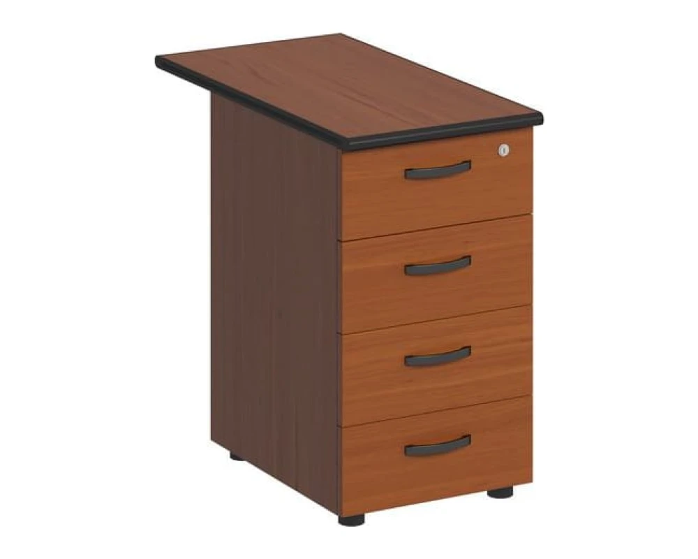 Тумба приставная 4 ящ с замком 43x80x75 Дин-Р