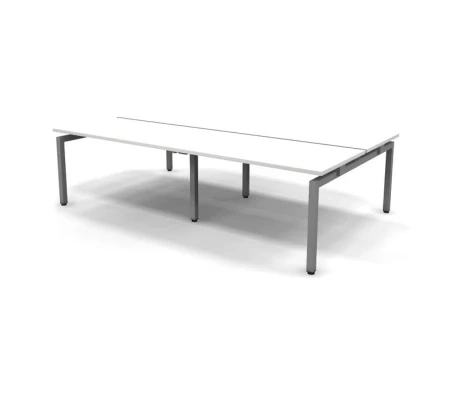 Стол рабочий металлический 4 столешницы 316x163x74,3 Europe