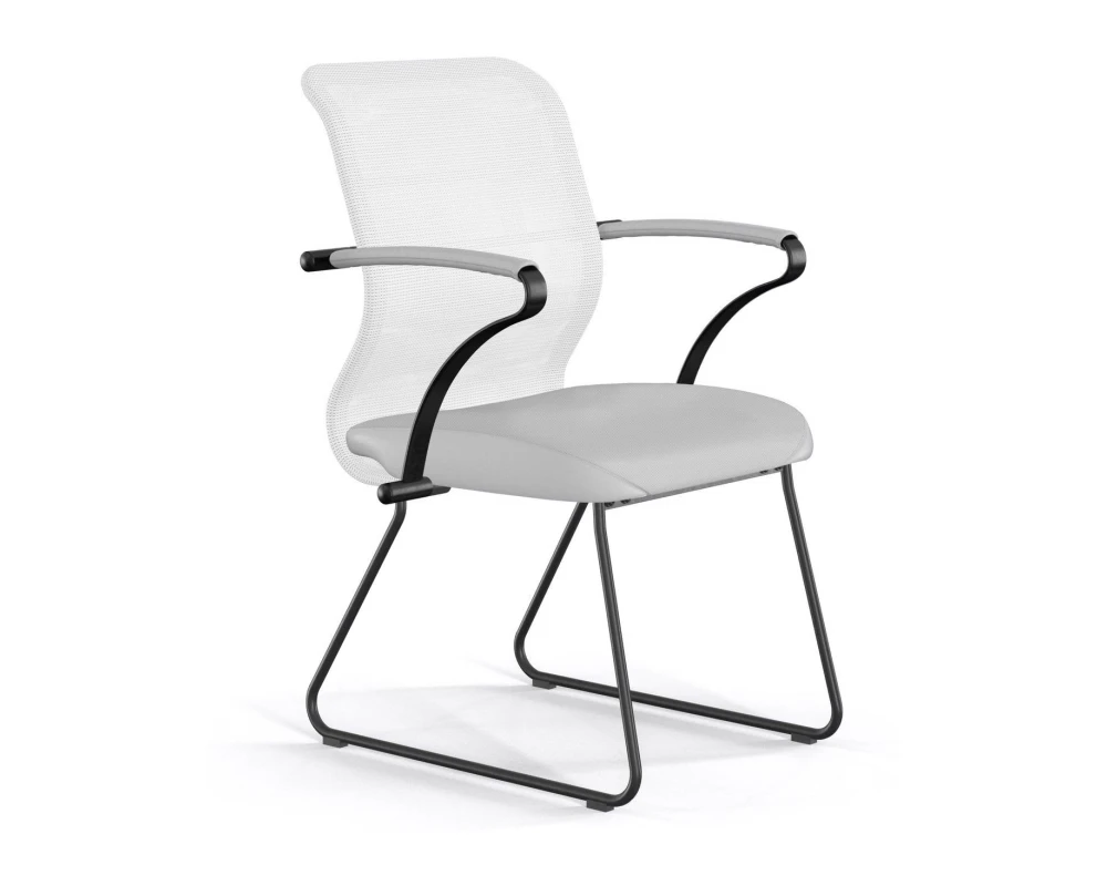 Кресло ErgoLife S 8 M4-9K F57 Сетка/Экокожа, Белый