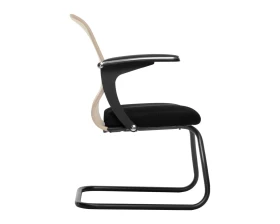 Кресло SU-M-4 подл.160/осн.008 Сетка, Бежевый/Черный images