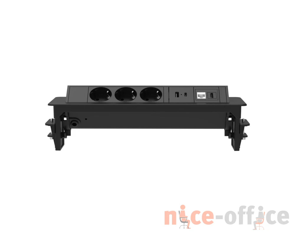 Розеточный блок DESK PRO G4703-2AC1H1R Блоки розеток MVK