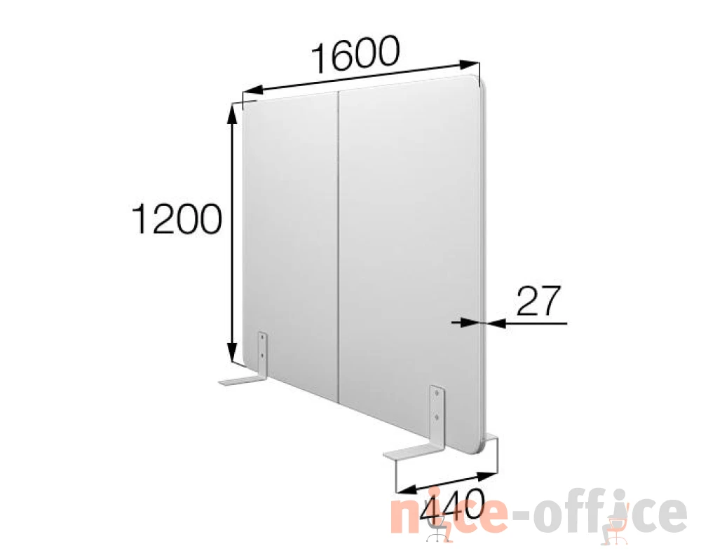 Мобильная прегородка FX-160/120 Фикс MVK