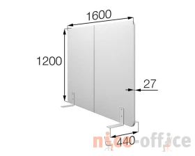 Мобильная прегородка FX-160/120 Фикс MVK images