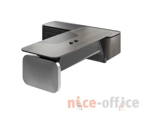 Стол руководителя на опорной сервисной тумбе - левый 2880x2240x750-1150 Atlas (Sun) images
