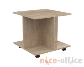 Стол журнальный с колесными опорами 500х500х450 Кофе / Coffee images