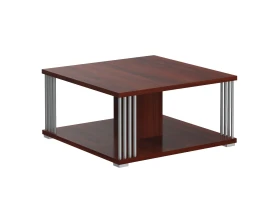 Стол журнальный с металлическими трубками 800х800х400 Кофе / Coffee images